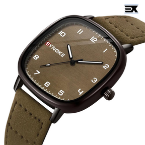 Relógio Quartzo Synoke Impermeável - Pulseira Leather