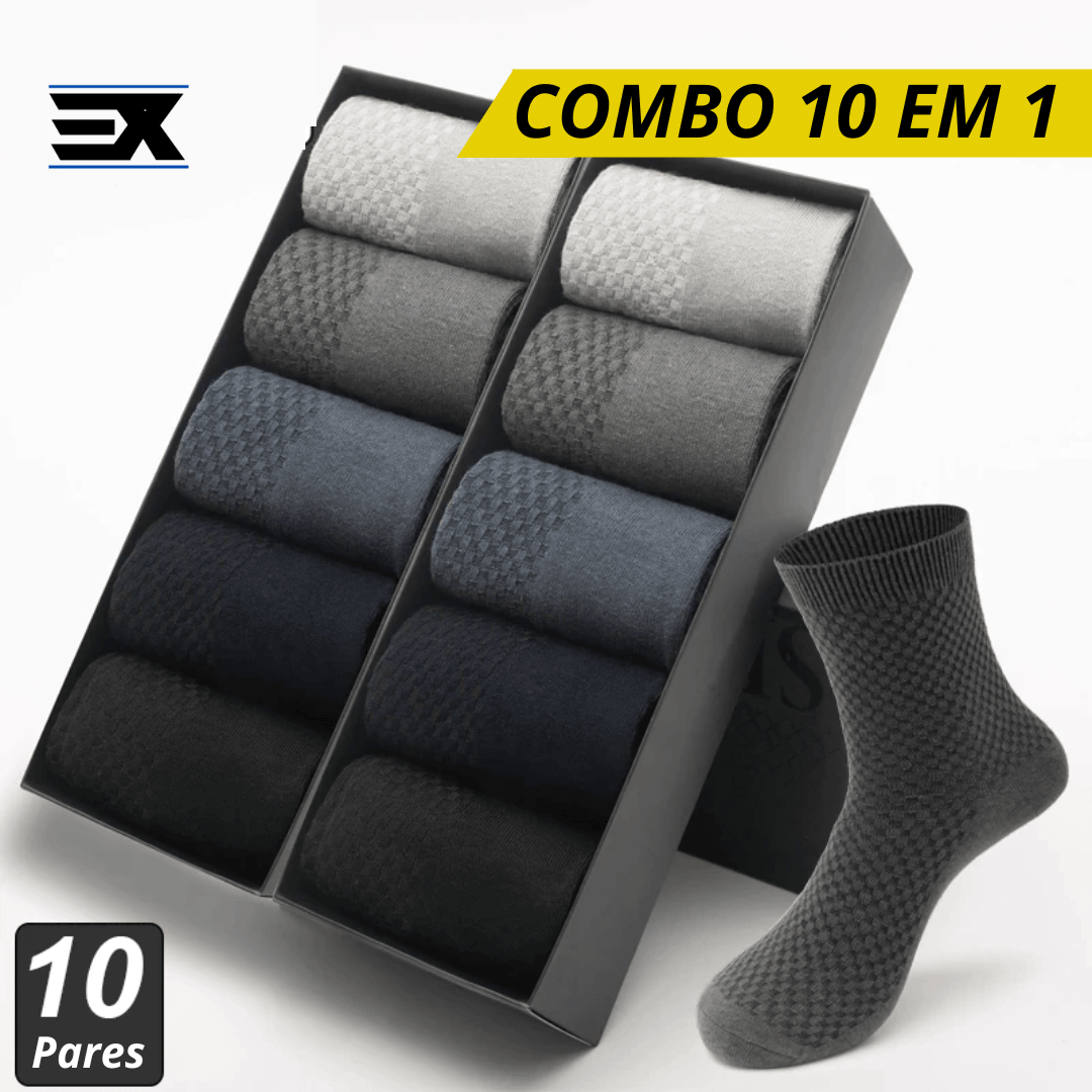 Meia Algodão Confort - COMPRE 5 LEVE 10 - Executive